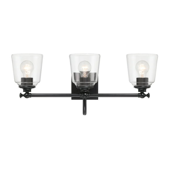 Minka Lavery 4003-66A Antonia 3 Light 25" Wide Vanity Light - Coal