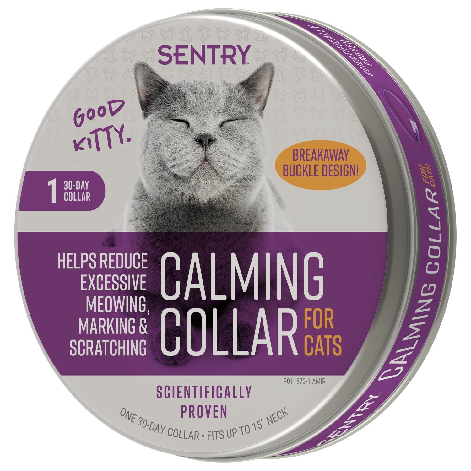 SENTRY Calming Collar for Cats and Kittens, One 30-Day Release Collar