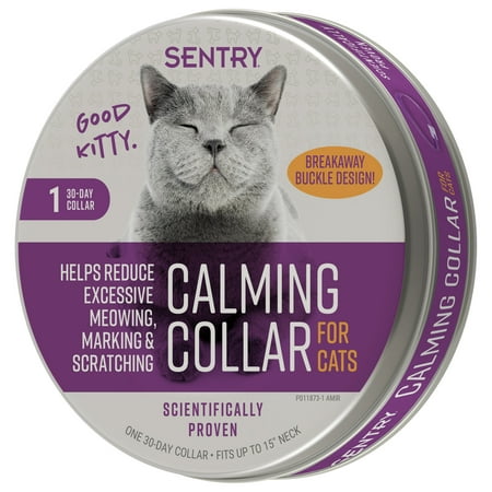 SENTRY Calming Collar for Cats and Kittens, One 30-Day Release Collar