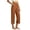Coffee, variant on Women's Pants, Effortless Wide Leg Casual Pants High Rise Capri Cut Trousers in Relaxed Fit for Spring to Fall Coffee L