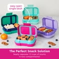 thumbnail image 4 of Bento Box Bentgo Kids Snack, 2 compartimentos, 350 ml, fucsia/verde azulado, 4 of 8
