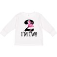 thumbnail image 3 of Inktastic 2nd Birthday Party Girls Flamingo Girls Long Sleeve Toddler T-Shirt, 3 of 5