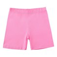 thumbnail image 4 of 5 Pack Girls Solid Pull-On Bike Shorts Cartwheel Shorts for Girls Toddler Biker Under Dress Dance Kids Shorts, 4 of 7