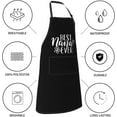 thumbnail image 3 of Funny Apron Adjustable Cooking Kitchen Chef Apron Funny Bib Aprons For Women Men, 3 of 6