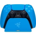 thumbnail image 1 of Razer Quick Charging Stand for PlayStation 5: Quick Charge - Curved Cradle Design - Matches PS5 DualSense Wireless Controller - One-Handed Navigation - USB Powered - Blue Controller Sold Separately, 1 of 6