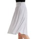 thumbnail image 2 of Gibobby faldas de mezclilla para mujer elástico acanalado de Color sólido de cintura alta a la moda para mujer(Blanco, L), 2 of 5