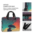 thumbnail image 4 of FORMRS 16" Laptop Bag Carrying Sleeve Case with Handle Travel Shoulder Briefcase, Astronaut and Sky, 4 of 8