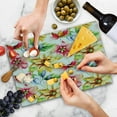 thumbnail image 4 of Watercolor Flower Cutting Board, Spring Flora Pattern Print Painting Effect Country Style Art, Decorative Tempered Glass Cutting and Serving Board, Large Size, Multicolor, by Ambesonne, 4 of 5