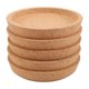 thumbnail image 1 of 5 posavasos de corcho para bebidas, posavasos redondos naturales reutilizables resistentes al calor y al agua para restaurantes y bares, 1 of 7