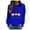 Blue, variant on Plus Size Tops Women's Christmas Printed Casual Long Sleeve Crewneck Sweatshirt for Holiday Celebrations and Everyday Wear