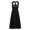 Black, variant on iiniim Girls Halter Ruched Bust Chiffon Long Bridesmaid Dress Pron Wedding Formal Party Maxi Gown