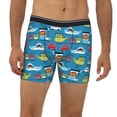 thumbnail image 2 of Men'S Boxer Briefs, Transportations Cute Animals Soft And Breathable Mens Underwear Boxer Briefs With Widen Waist, 2 of 2