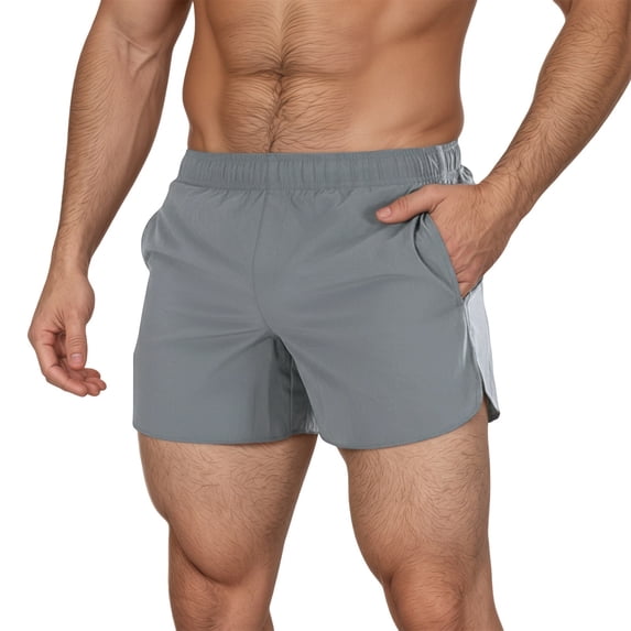 Mens Casual Shorts Running 3 Inch Inseam Lightweight Athletic Gym Basketball Breathable Summer Beach Shorts for Men Grey XXXXXL