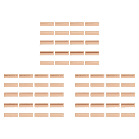 60PCS Wood Place Card Holders Wooden Table Number Stands Wedding Sign Rustic Message Name S Display Stand