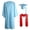 Sky Blue, variant on GraduationMall Graduation Gown And Cap For Adults 2025 Year Charm Unisex