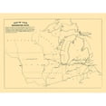 thumbnail image 3 of Jervis 14x12 Black Modern Framed Museum Art Print Titled - Michigan Southern Railroad Northwestern States, 3 of 5