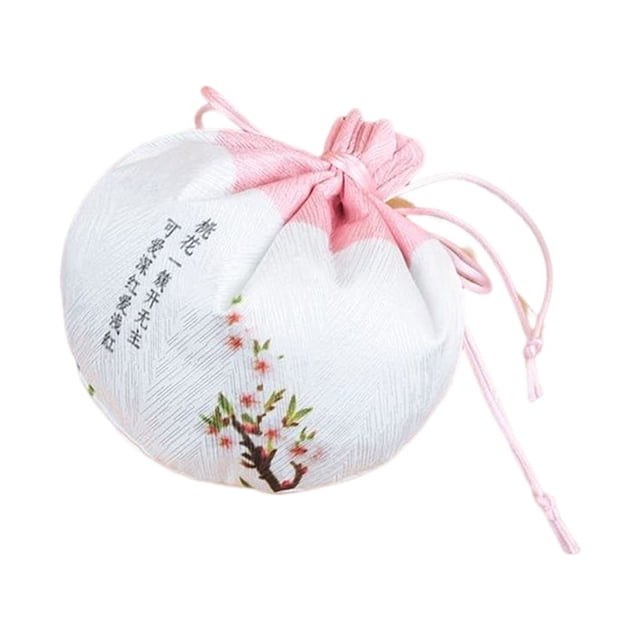 Bolsa de bolsita Qarigey con patrón de impresión estilo chino tradicional rosa
