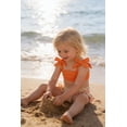 thumbnail image 3 of Happy Town Toddler Girls Two Pieces Swimsuit Color Block Beach Bathing Suit 18M-5T, 3 of 7