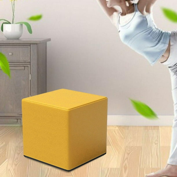 Bloque de para estirar el estiramiento de cubos multifunción asiento para el asiento en casa para deportes de interior Pilates Pilates Amarillo