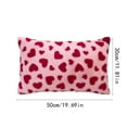 thumbnail image 2 of Valentines Day Decorations - Heart Print Pillow Cover with Hearts 12x20 Inch - Red Pillow Covers - Print Throw Pillowcase - Cushion Cover for Couch, Sofa, Bedroom, Living Room Decor Pink, 2 of 4