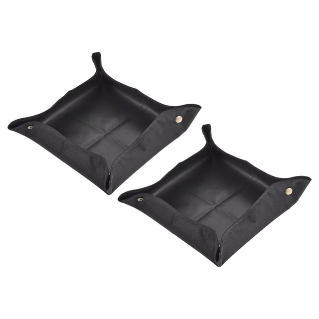 Uxcell 11.8'' Alfombrilla para trasplante de plantas, Alfombrillas de jardinería impermeables, Paquete de 2 en negro