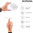 thumbnail image 4 of MATANA 120 Disposable Sliver Rim Plastic Party Plate Set for Wedding (60x10.25 inch, 60x7.5 inch), 4 of 5