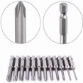 thumbnail image 2 of Magnetic Cross-Head Screwdriver Bits Set - 8 Pieces, 75mm Length, S2 Steel Construction, 1/4" Hex Shank, Single Head Design for Electric Tools, Compact & Portable (0.095KG) - Ideal for Professional &, 2 of 6