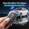 thumbnail image 4 of Key Fob Cover Compatible with Fit for Toyota Avalon Camry Corolla RAV4 Sequoia Highlander 4Runner 2011-2019 4 Button Soft TPU Keychain Case Holder Protector,B Gray, 4 of 5