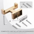 thumbnail image 5 of Wowow Wall Mount Knob Double Robe/Towel Hook in Gold, 5 of 5