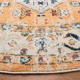 thumbnail image 4 of SAFAVIEH Madison Trenton Vintage Traditional Area Rug, Orange/Ivory, 6'7" x 6'7" Round, 4 of 10