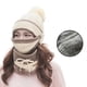 thumbnail image 4 of Jumpingount Gorros de punto de invierno, gorros para mujer, gorro grueso y cálido, gorro de punto con letras para mujer, gorros, gorros, conjuntos Sombreros blanquecino, 4 of 6