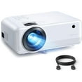 thumbnail image 3 of Mini Projector, APEMAN 5000 Lumen 1080P Supported Projector, 200'' Display 50000 Hrs LED Life, Dual Speakers Portable Projector, Compatible with HDMI, USB, VGA, TF, PS4, Laptop, DVD for Home Cinema, 3 of 5