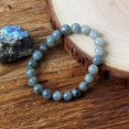 thumbnail image 4 of Real Gray Labradorite Bead Bracelet Men Women Fashion Natural Stone Flash Stone Bracelet with Original Natural Crystal Jewelry, 4 of 6