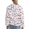 thumbnail image 7 of Haiem Cute Dog for Women's Fashion Hoodies & Sweatshirts with Kangaroo Pocket,Hooded Sweatshirt with Eye-catching Drawstrings-X-Large, 7 of 7