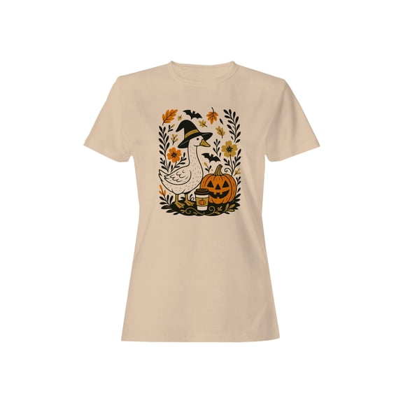 Witchy Goose and Pumpkin Spice Vibes Women's T-shirt
