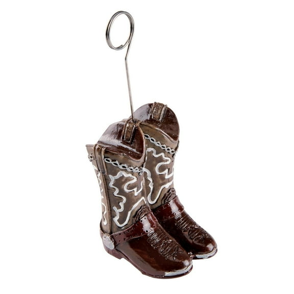 Beistle Western Party Cowboy Boots Photo/Balloon Holder (Case of 6)