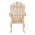 thumbnail image 3 of Shine Company Weather Resistant Cedar Wood Marina Porch Rocking Chair, Natural, 3 of 5