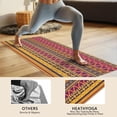 thumbnail image 4 of Boho Yellow Ethnic Geometric Pattern Hot Yoga Mat Towel Non Slip for Hot Yoga - Quick-Drying Yoga Mat Cover with 4 Corner Pockets with Travel Bag - Hot Yoga Towel Non Slip 70"x26", 4 of 6