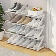 thumbnail image 4 of Yesbay Shoe Storage Rack 4 Tiers Stable Free Standing Large Capacity Z-shaped Home Dorm Entryway Shoe Organizer Shoe Shelf, 4 of 8