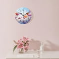 thumbnail image 3 of 14 Inch Wall Clock Battery Operated Silent Clock Decorative for Office, Kitchen, Outdoor, Living Room，Oil Painting Colorful Spring Rural Landscape Creative, 3 of 4