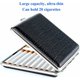 thumbnail image 4 of Pitillera, pitillera de cuero con marco de metal, puede contener 20 cigarrillos (negro), 4 of 5