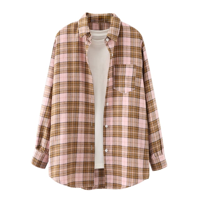 Fridja Femmes à Manches Longues Tops Revers Simple Cardigan Chemise Mode Maille Chemisier