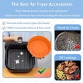 thumbnail image 4 of Pcapzz 2Pcs Air Fryer Silicone Pot with Handle,Air Fryer Liner,Reusable Heat Resistant Basket Baking Pan Liner Replacement for Air Fryer Oven Microwave Accessories 8in, 4 of 10