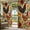 Brown, variant on Rooster Floral Outdoor Curtains for Patio Waterproof, Grommet Outdoor Privacy Panels, Farmhouse Spring Flowers Butterflies Weatherproof Outside Curtains for Porch/Cabana 54"Wx95"L, 2 Panel