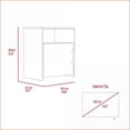 thumbnail image 5 of Bedroom Furniture Set for Storage, 2-Piece 4-Drawer Dresser + Nightstand, Black | Particle Board, 5 of 9