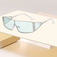 thumbnail image 3 of Gafas de sol retro rectangulares envolventes para hombre y mujer y gafas de sol cuadradas pequeñas de los años 2000, 3 of 3