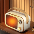 thumbnail image 4 of Fan Heater Small Desktop Heater Household Small Sun Fan Heater Electric Heater (US Plug) B, 4 of 6