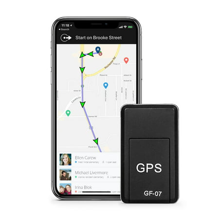Magnetic Mini Portable Car GPS Tracker Real Time Tracking Locator Anti-Theft Device Voice Record Anti-Lost for Seniors, Kids, Cars, Vehicle, Bicycles, Tracking, (Best Gps Tracker App For Hiking)