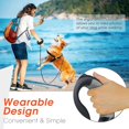 thumbnail image 4 of Correa retráctil para perros con luz LED, correa para caminar para perros de 10 pies, cuerda de tracción de nailon con mango antideslizante para perros pequeños y medianos de hasta 44 lb, 360 enr, 4 of 4