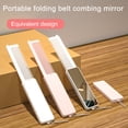 thumbnail image 2 of Visland Folding Comb Mirror with High-Definition Glass 2 in 1 Portable Compact Design Portable Grooming Mirror, 2 of 8